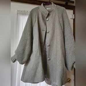 Plastic Island Linex Gray Swing Coat